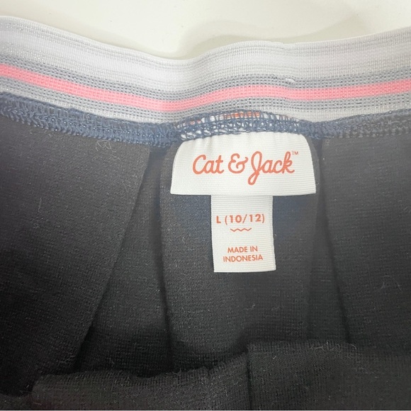 Lot of 2 Skirts - Cat & Jack Size L 10/12 - Pink Tulle Sequin Fruit / chambray - Picture 3 of 11